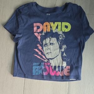 GAP Kids Blue David Bowie Graphic Tee